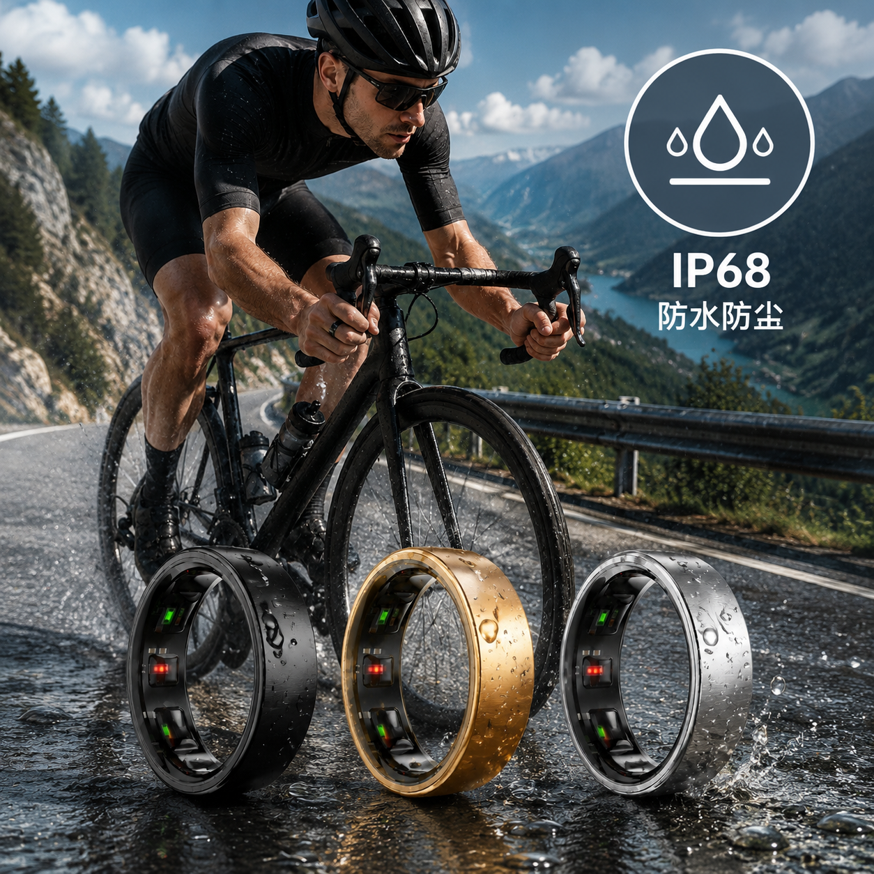 Smart Ring Health - Smart Ring Men Women, Heart Rate