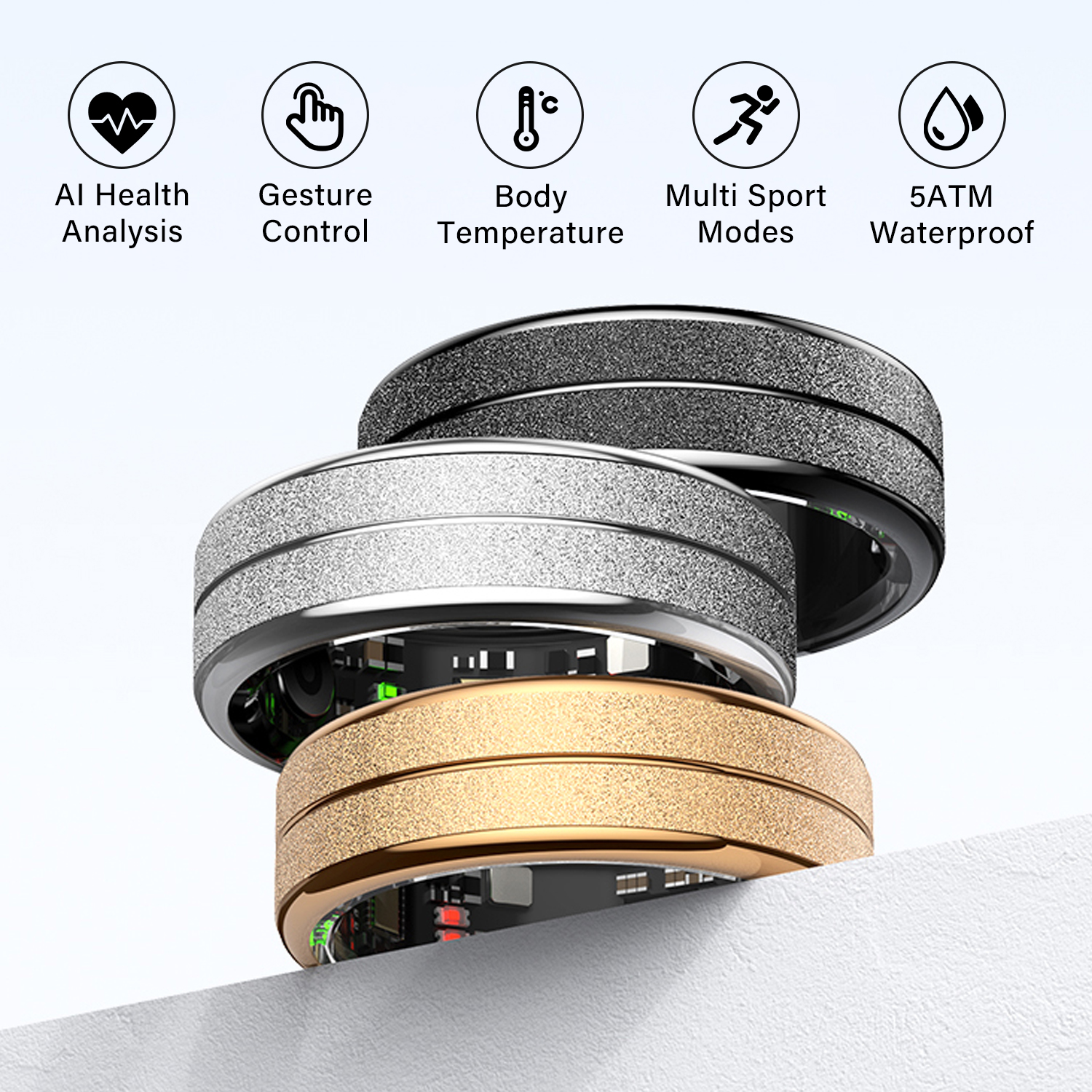 Smart Ring Health - Smart Ring Men Women AI Health