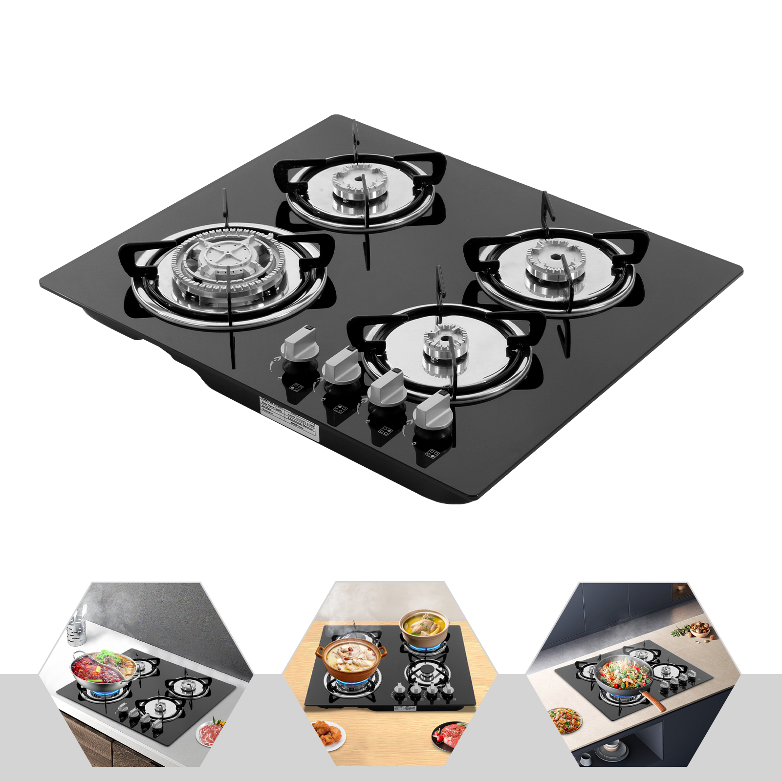 Electronics & Tech Gadgets - Built-in 4-Burner Gas Cooktop – Natural