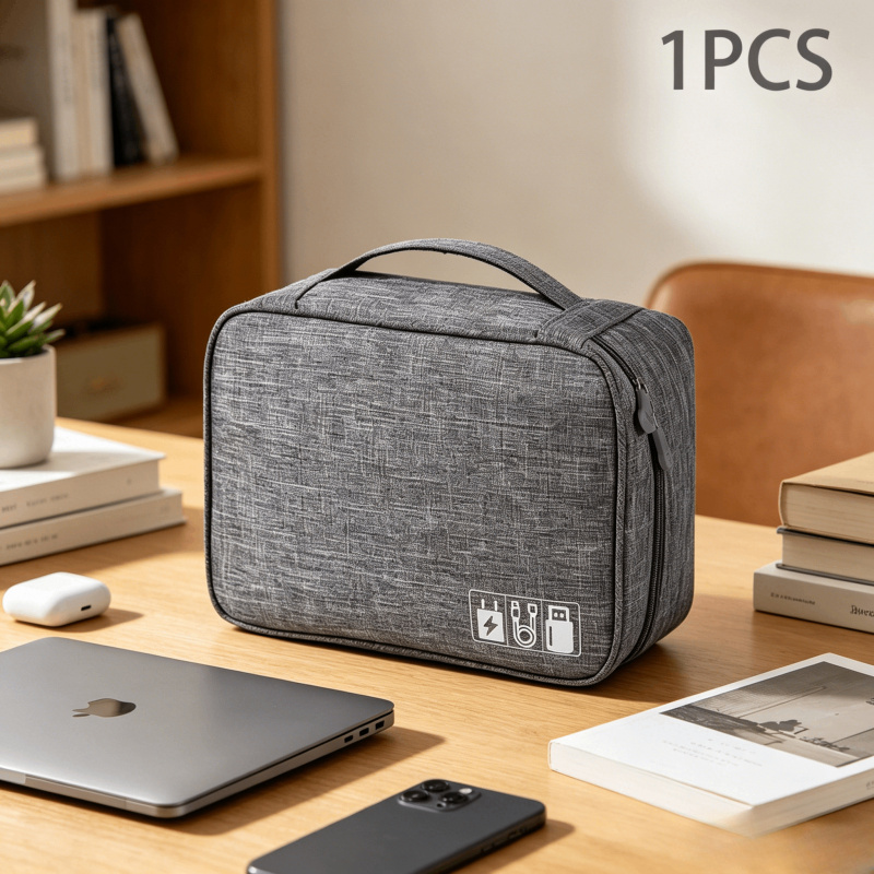 Electronics Gadgets Bag - Waterproof Travel Digital Organizer Bag, Portable