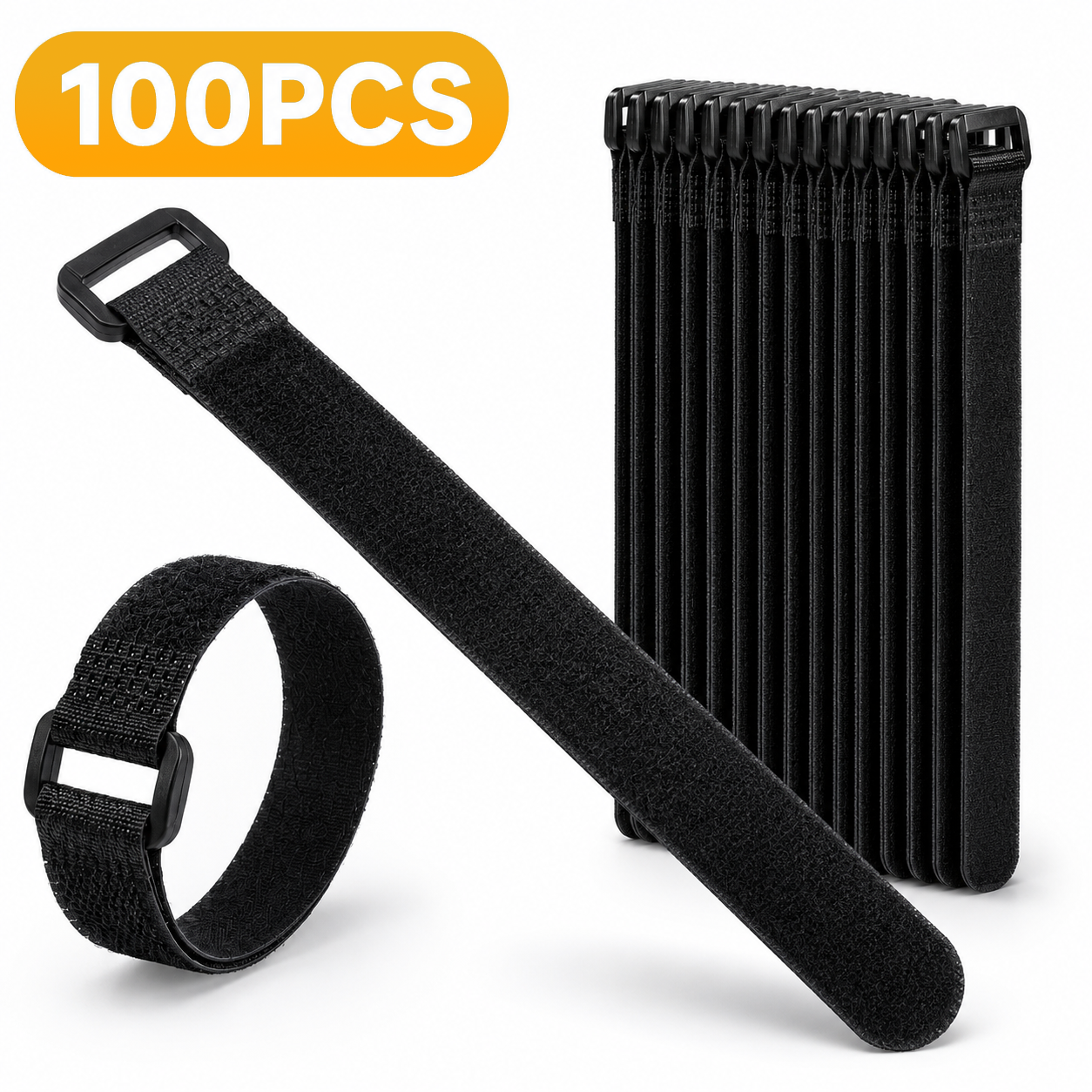 Electronics Gadgets Wholesale - Velcros Straps Reusable Organizer Black Hook