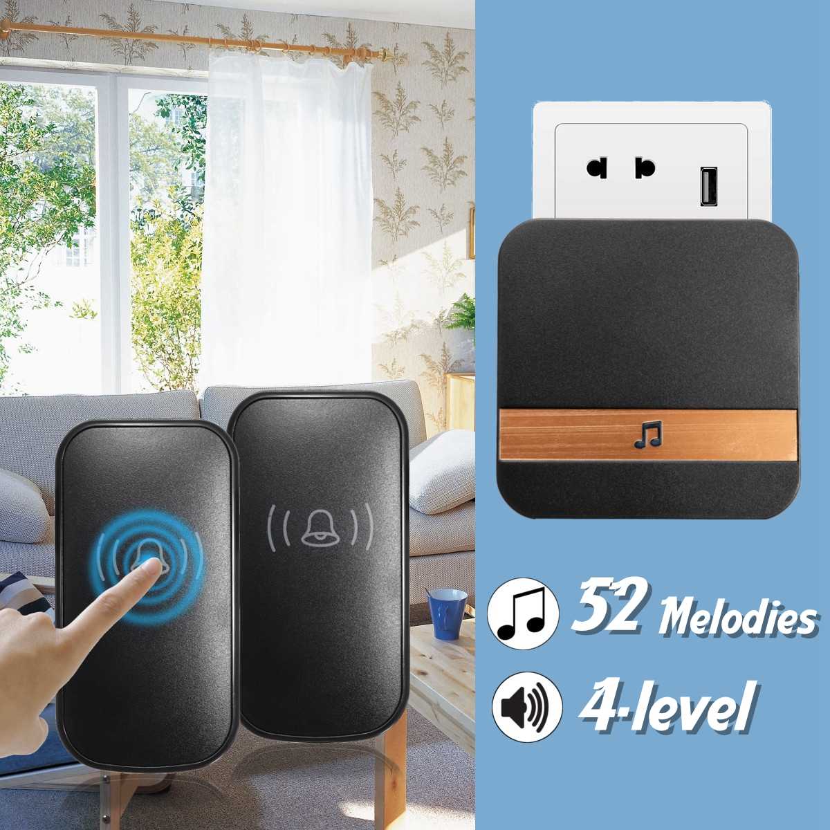 Electronics Gadgets Wholesale - Remote Wireless Doorbell 300M Long Distance