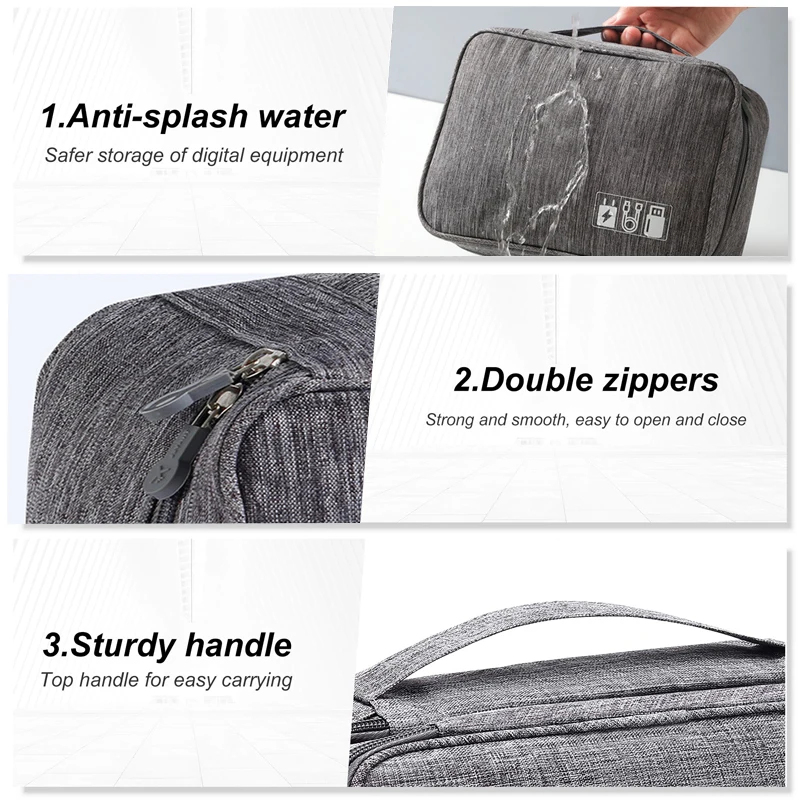 Portable Waterproof Travel Ele - Electronics Gadgets Bag のレビューと価格