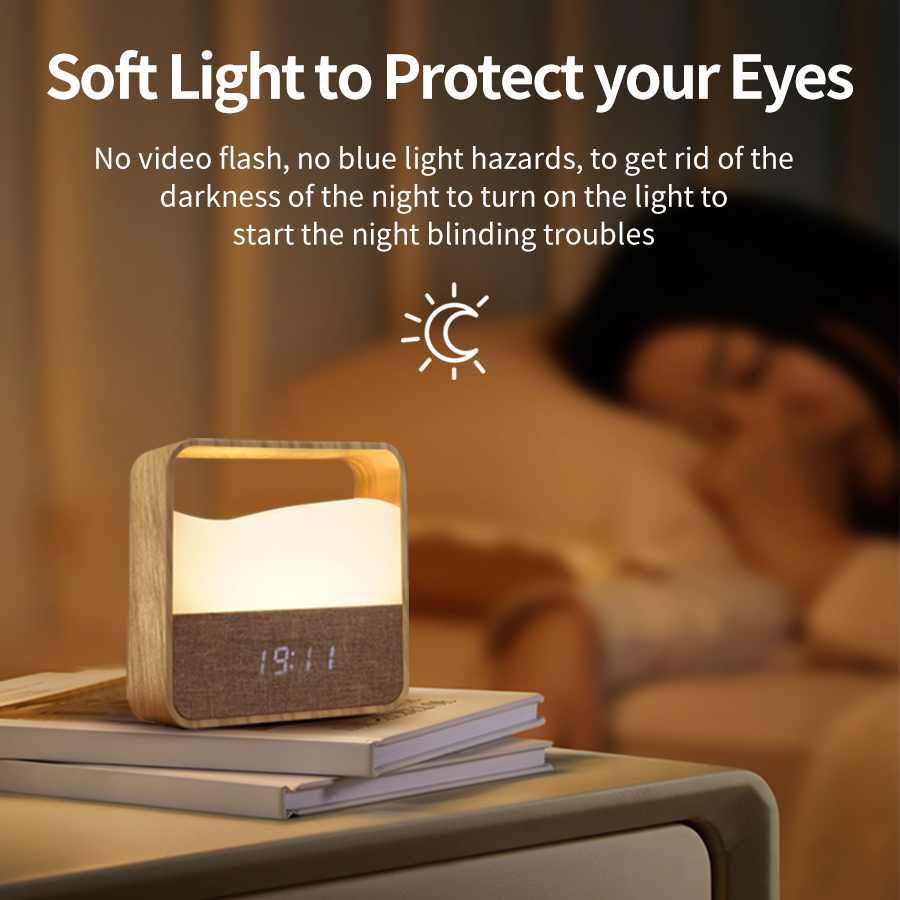LED Night Light with Clock Dig - Digital Alarm Clock のレビューと価格