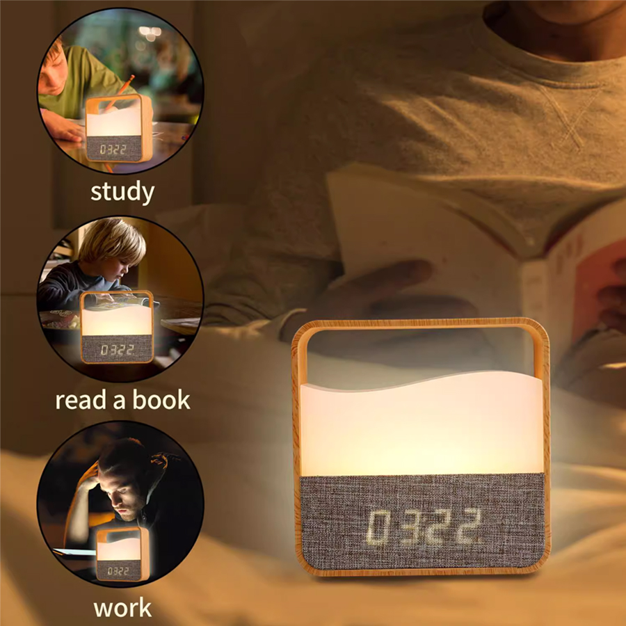 LED Night Light with Clock Dig - Digital Alarm Clock のレビューと価格