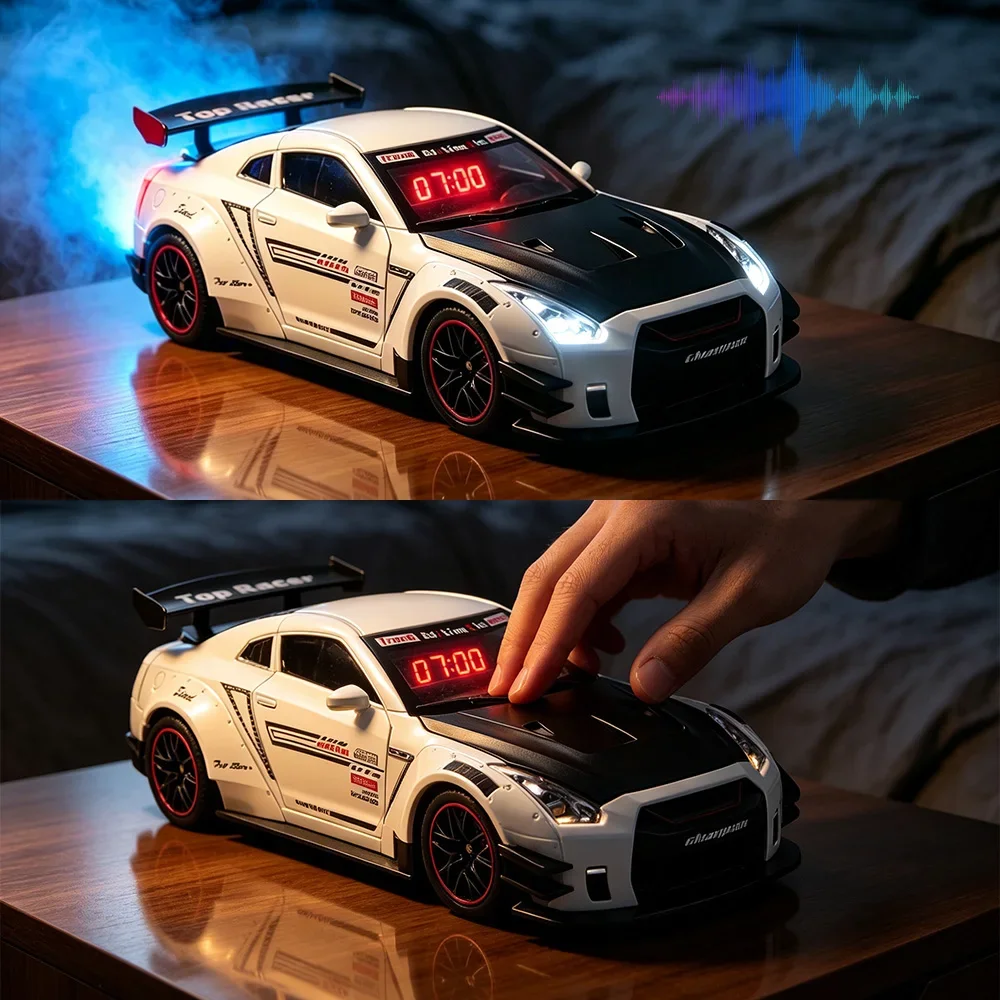 Simulated Sports Car Alarm Clo - Digital Alarm Clock のレビューと価格