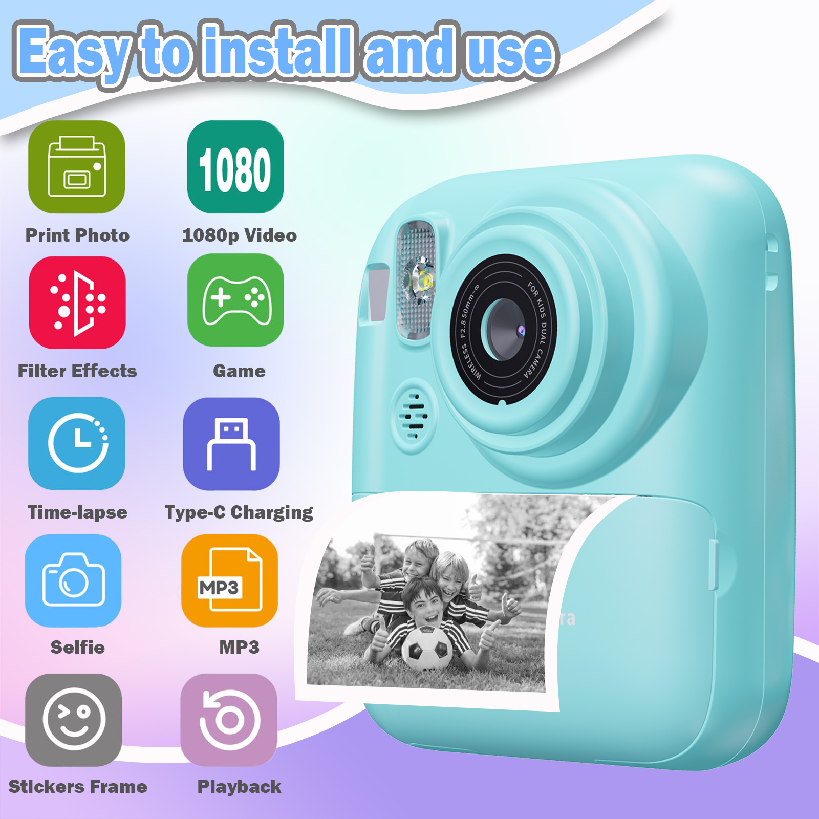 Instant Print Camera Digital C - Electronics Gadgets Bag のレビューと価格
