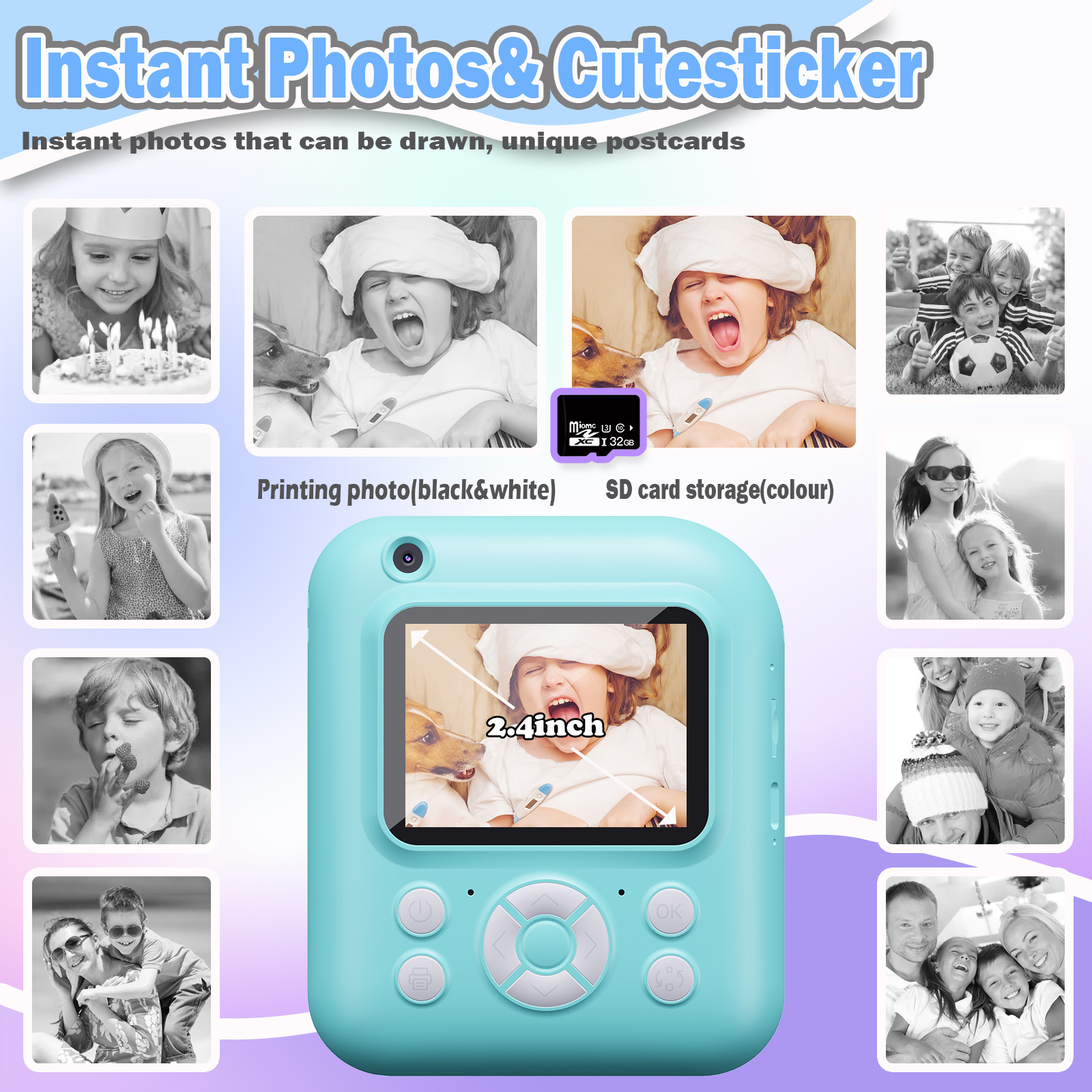 Instant Print Camera Digital C - Electronics Gadgets Bag のレビューと価格