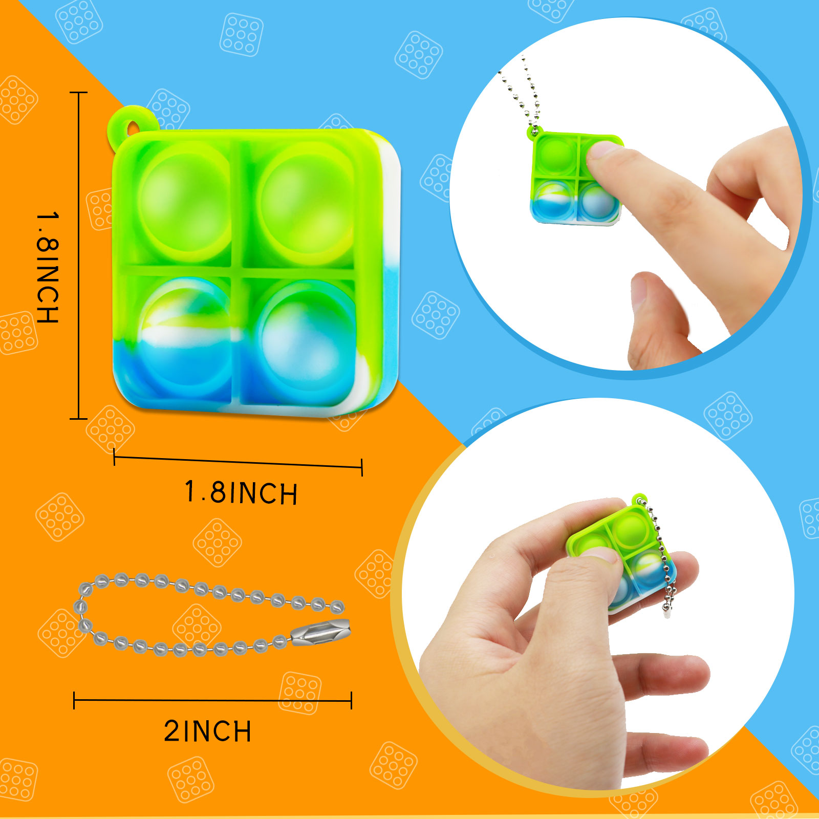 Mini Pop Fidget Keychain Toys  - Electronics Gadgets Bag のレビューと価格