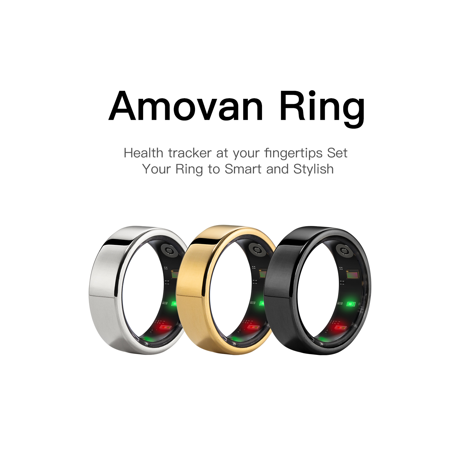 Stylish Men’s Smart Sport Ring - Smart Ring Health のレビューと価格