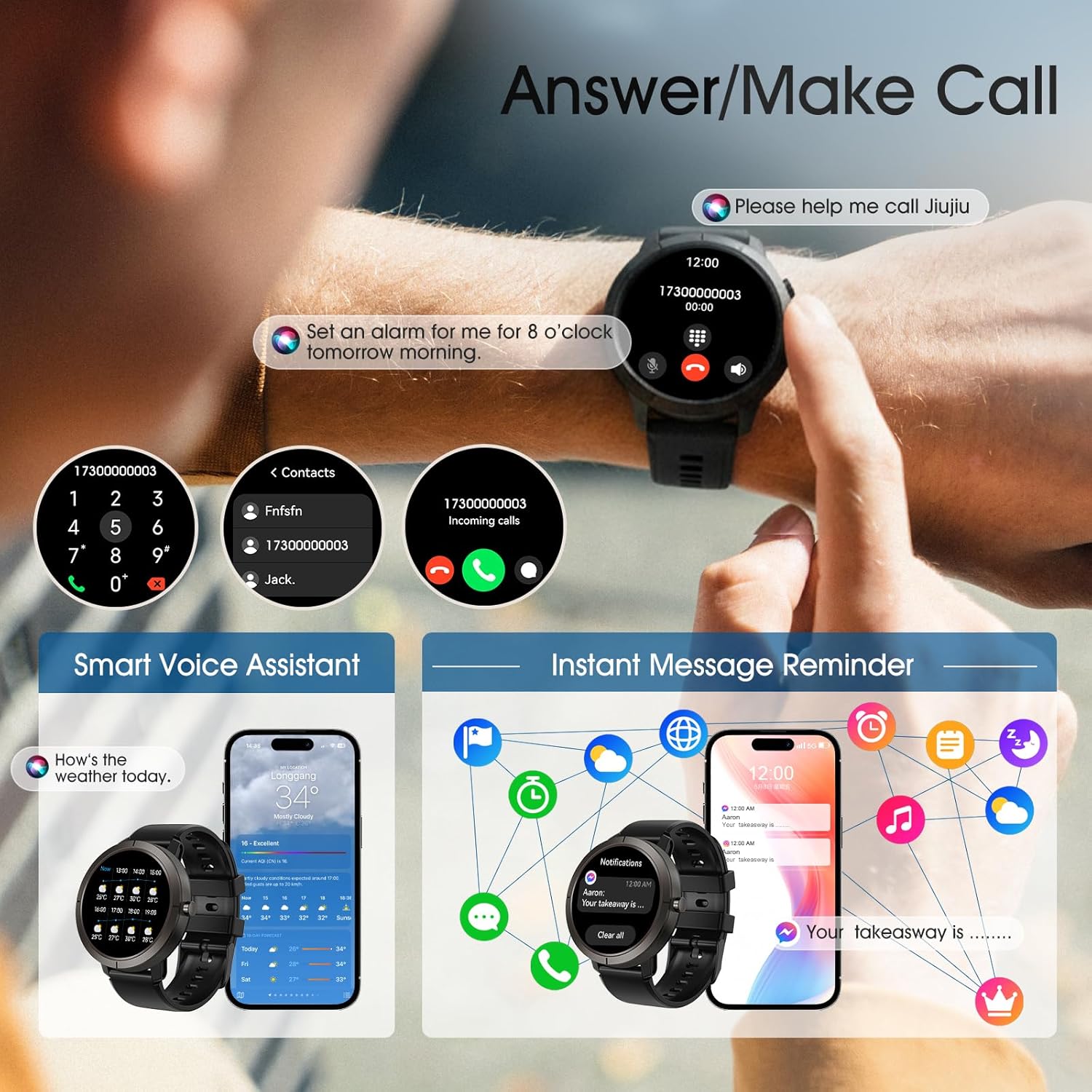 GPS Smart Watch 1.32” HD AMOLE - Electronics Gadgets Wholesale のレビューと価格