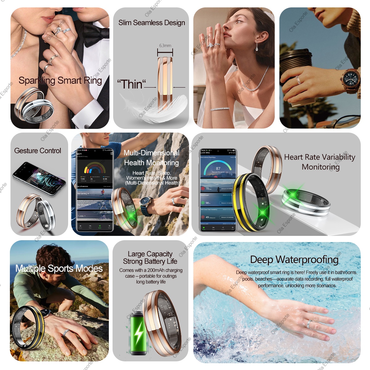 New Smart Ring Female Health T - Smart Ring Health のレビューと価格