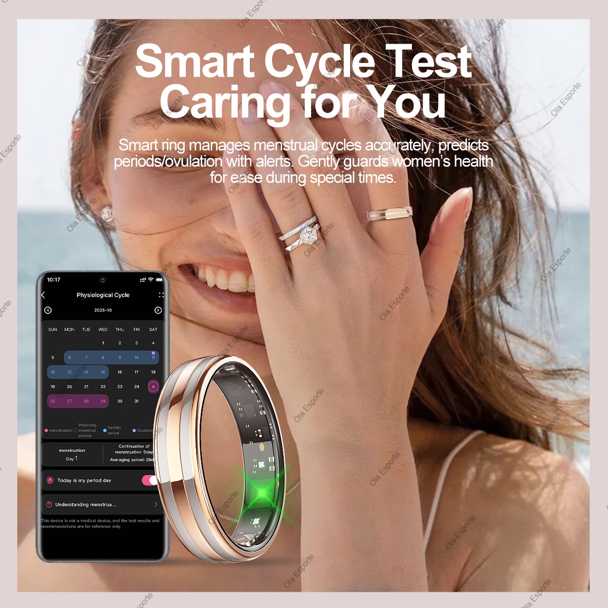 New Smart Ring Female Health T - Smart Ring Health のレビューと価格
