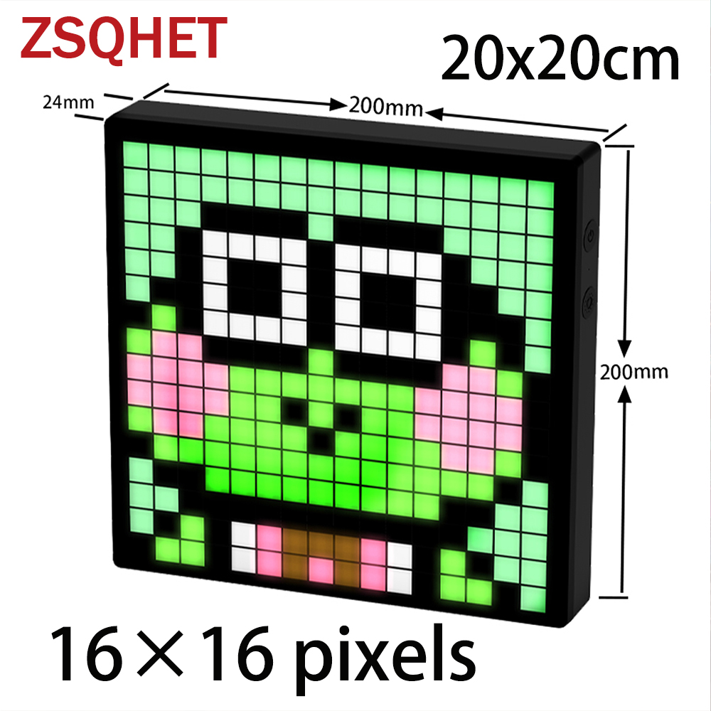 ZSQHET LED Pixel Art Display S - Digital Alarm Clock のレビューと価格