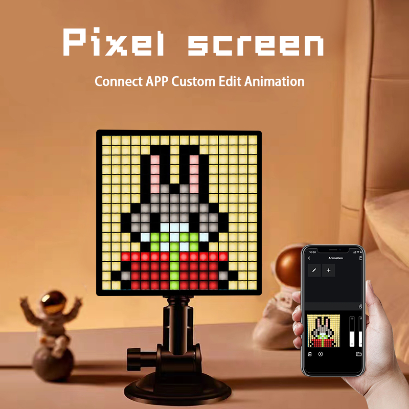 ZSQHET LED Pixel Art Display S - Digital Alarm Clock のレビューと価格