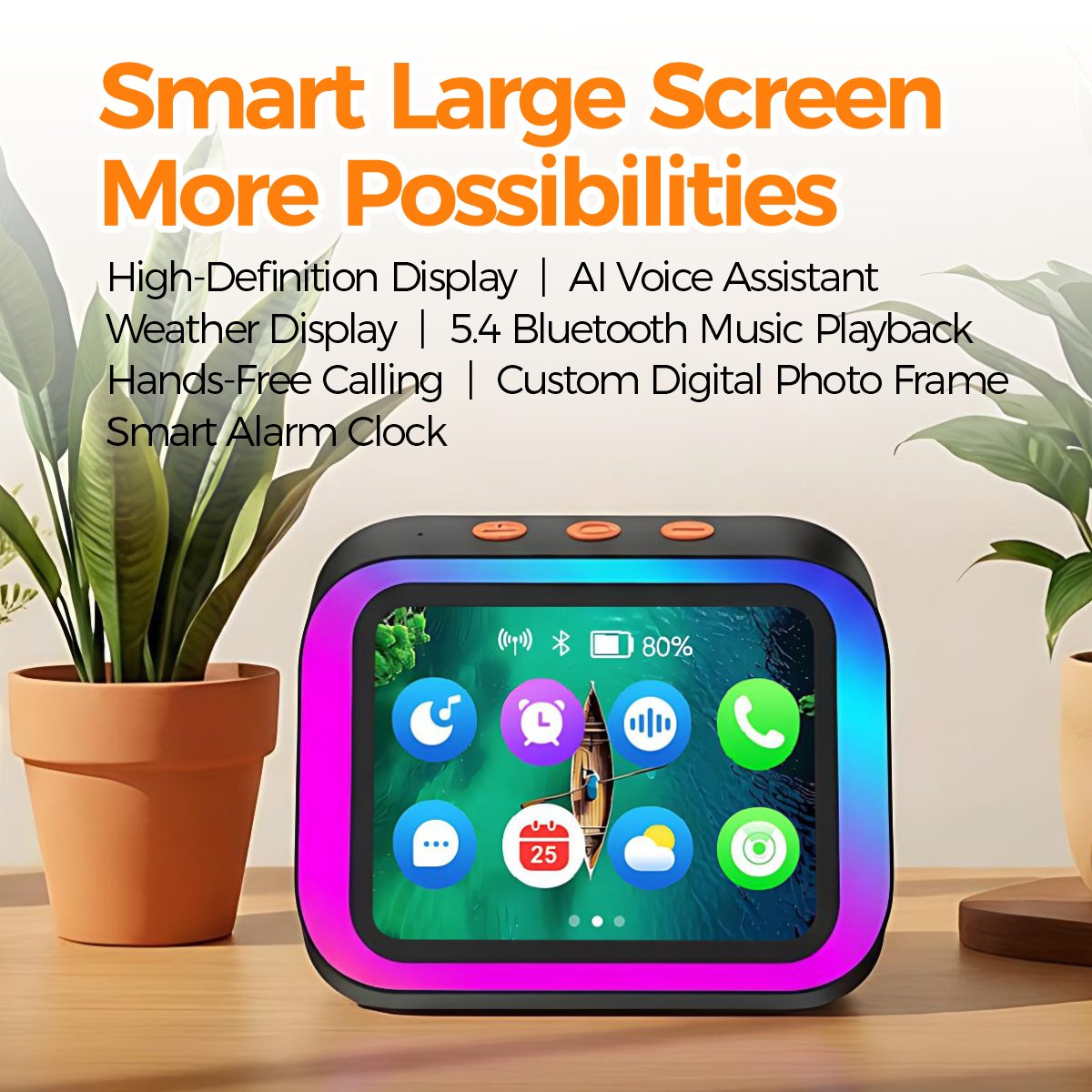 AI Bluetooth Speaker 5.4 AI vo - Digital Alarm Clock のレビューと価格
