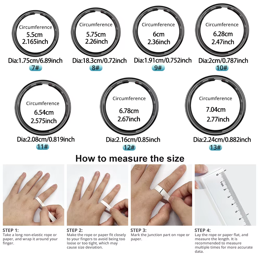 R09 Smart Ring Men Women with  - Smart Ring Health のレビューと価格