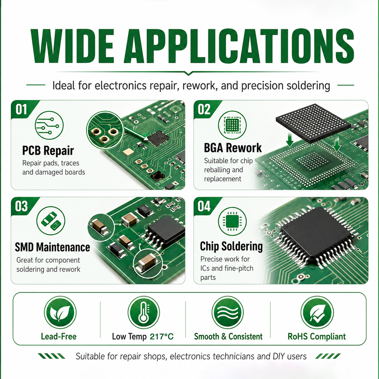 SAC305 Solder Paste Welding Ti - Electronics Gadgets Wholesale のレビューと価格