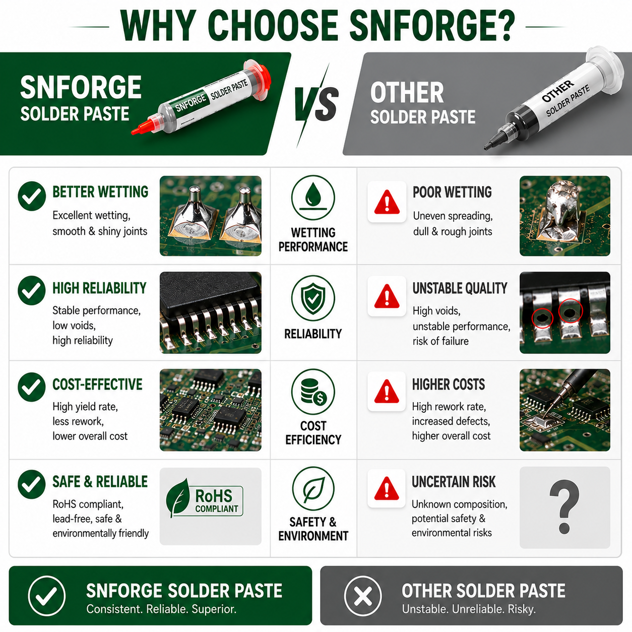 SAC305 Solder Paste Welding Ti - Electronics Gadgets Wholesale のレビューと価格