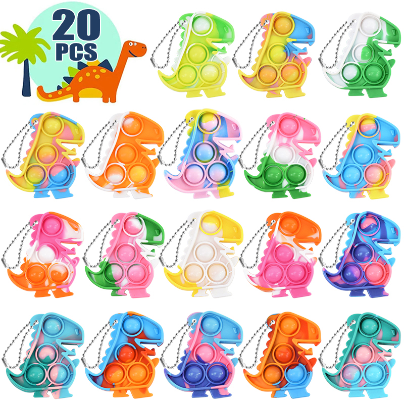 10/20pcs Mini Dinosaur Pop Key - Electronics Gadgets Bag のレビューと価格