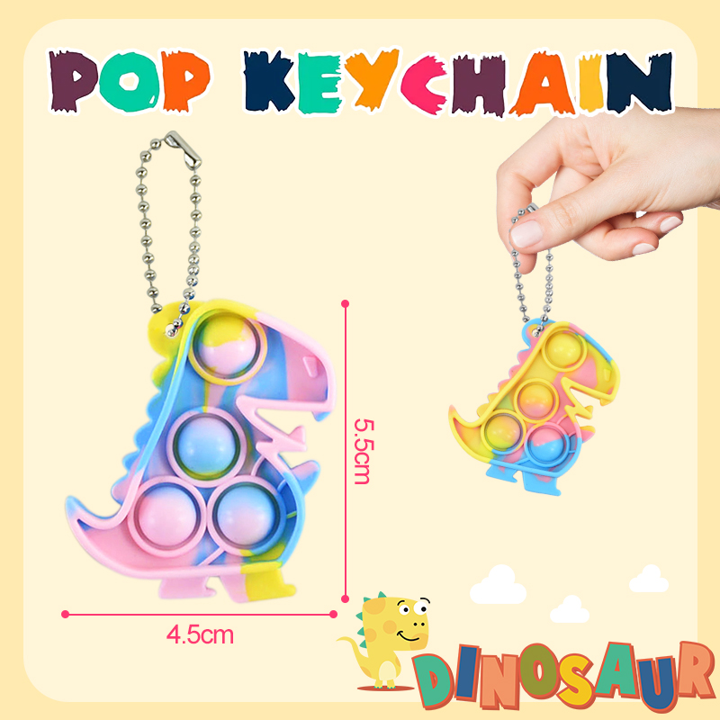 10/20pcs Mini Dinosaur Pop Key - Electronics Gadgets Bag のレビューと価格