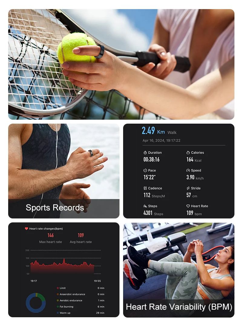 New Smart Ring R09 Health Moni - Smart Ring Health のレビューと価格