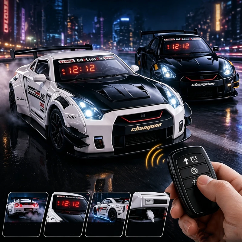 1SET Simulated Sports Car Alar - Digital Alarm Clock のレビューと価格