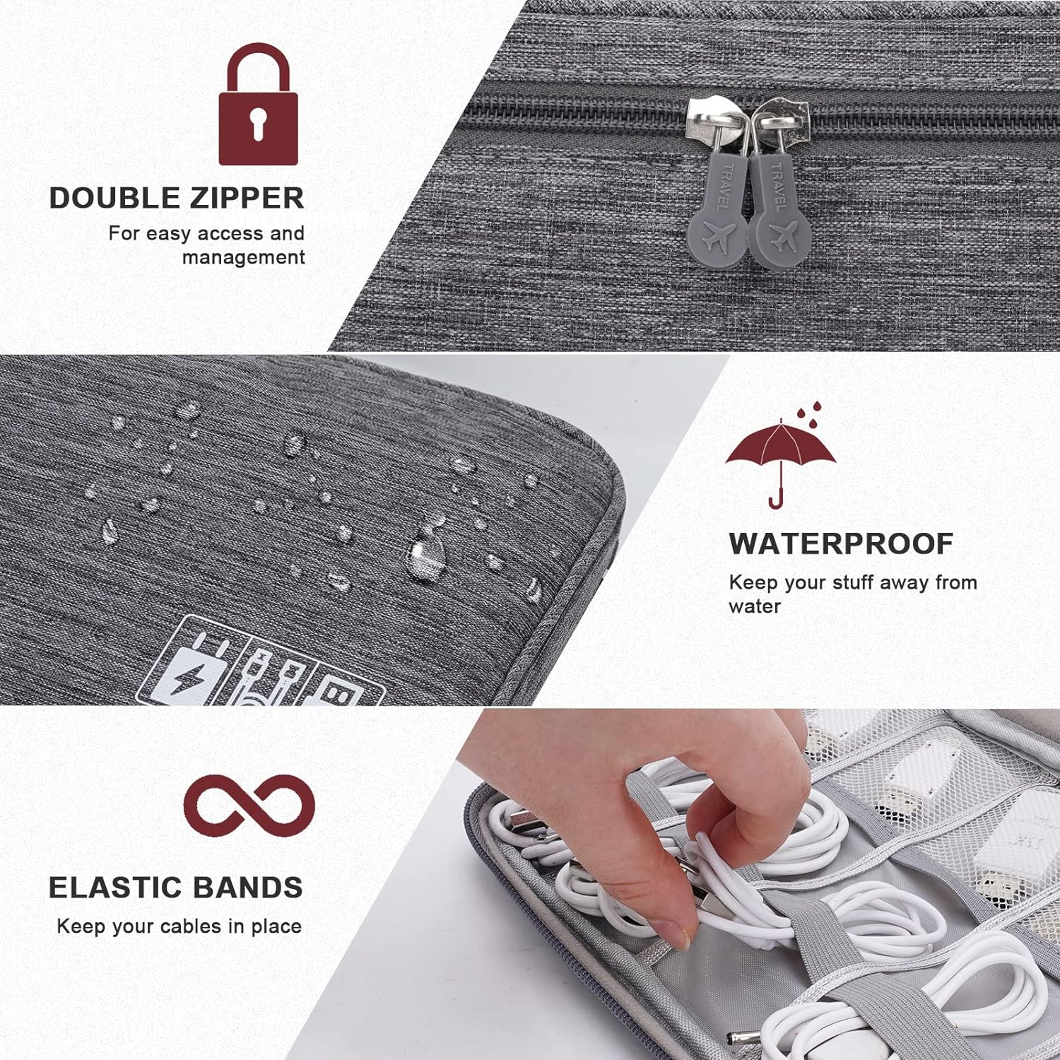 Portable Digital Storage Bag U - Electronics Gadgets Bag のレビューと価格